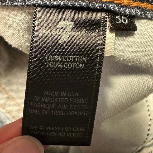 7 For All Mankind Austyn Relaxed Straight Leg Jeans Medium Wash Size 36x32 - Picture 4 of 9